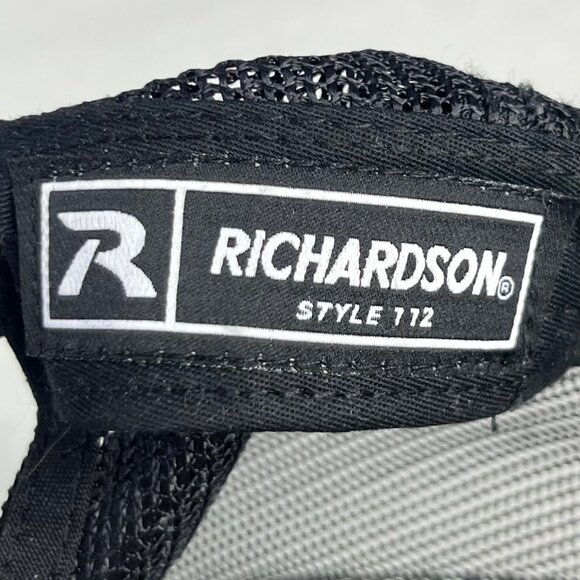 Richardson Trucker Hat Style Southern Seed & Feed Mens Black Snapback Hat - Picture 7 of 8